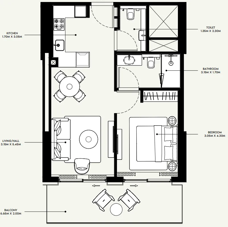 Azizi Azizi Venice floor plan