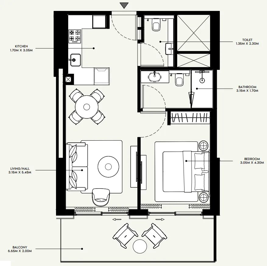 Azizi Azizi Venice floor plan