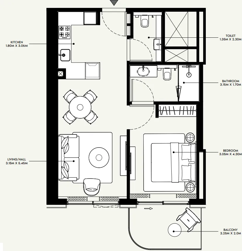 Azizi Azizi Venice floor plan
