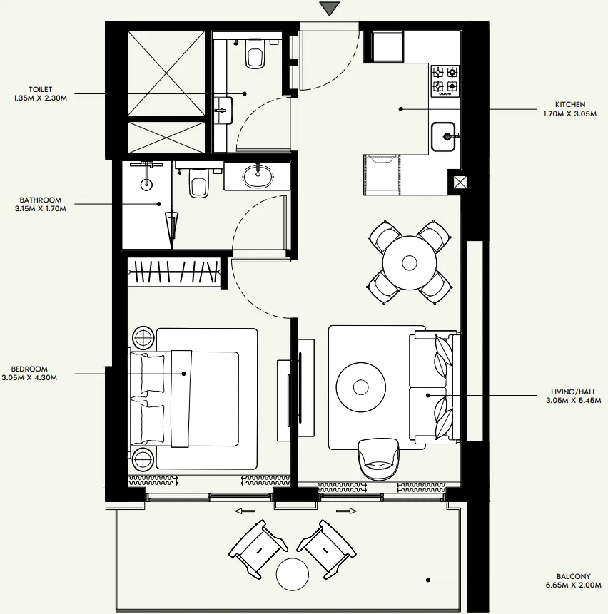 Azizi Azizi Venice floor plan