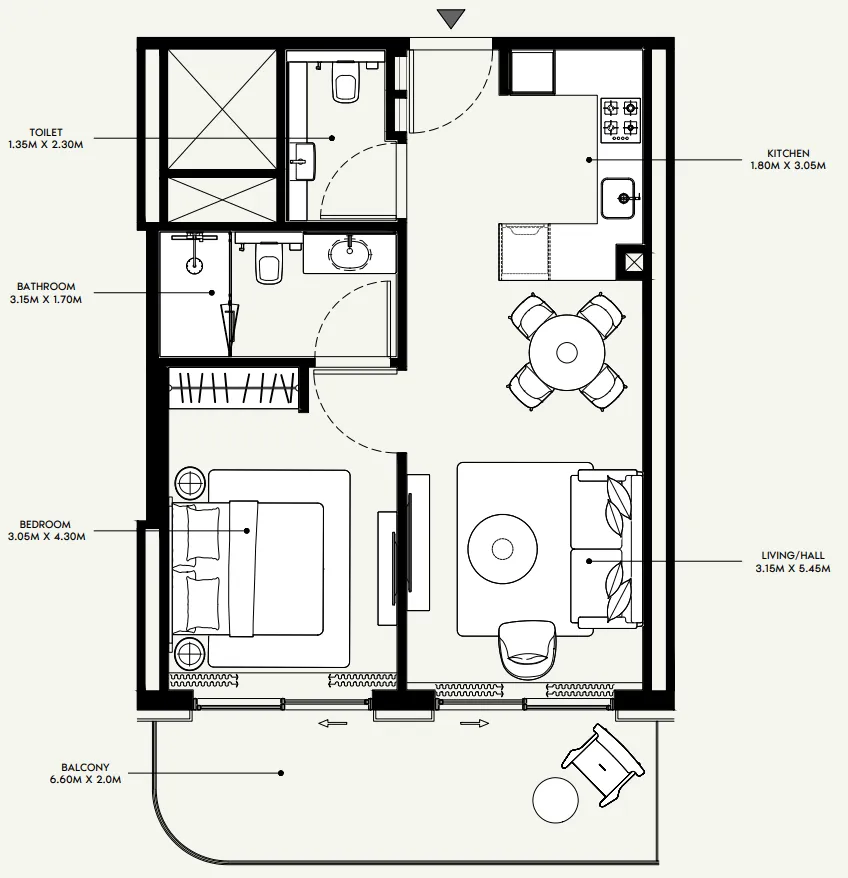 Azizi Azizi Venice floor plan