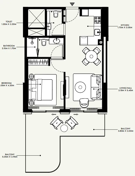 Azizi Azizi Venice floor plan