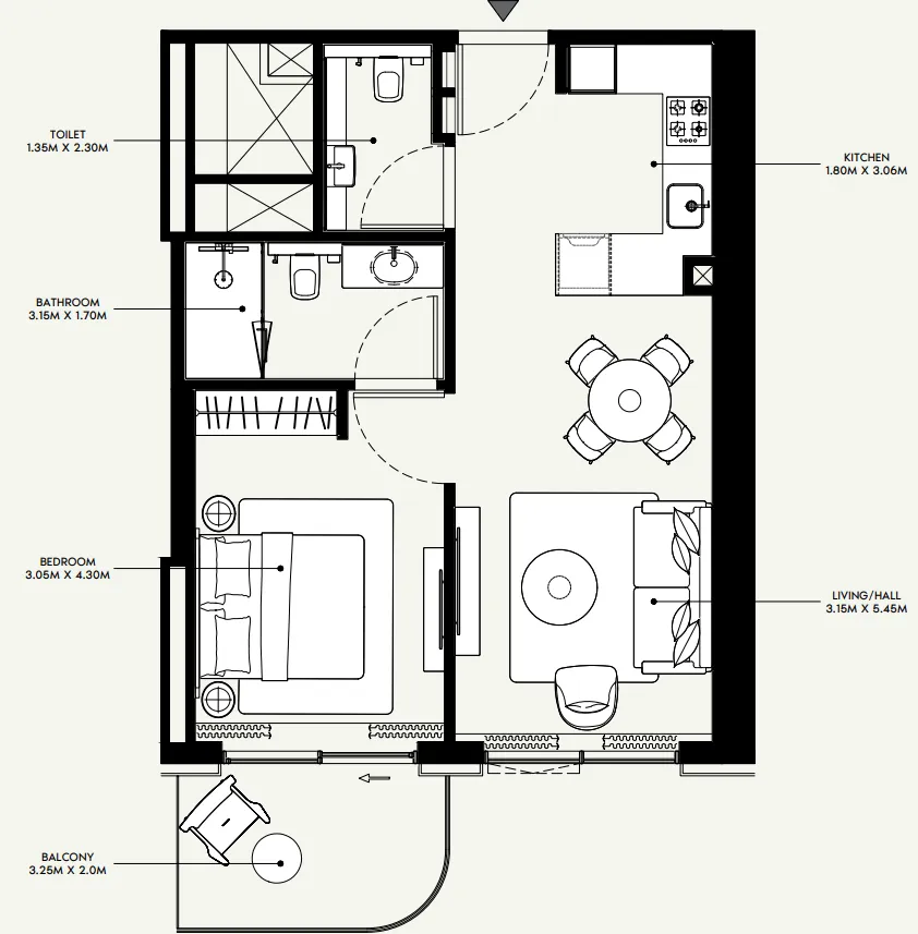 Azizi Azizi Venice floor plan
