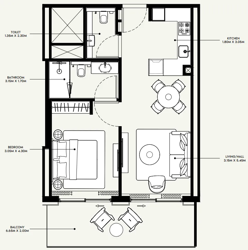 Azizi Azizi Venice floor plan