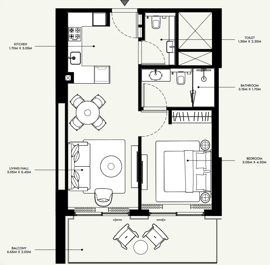 Azizi Azizi Venice floor plan