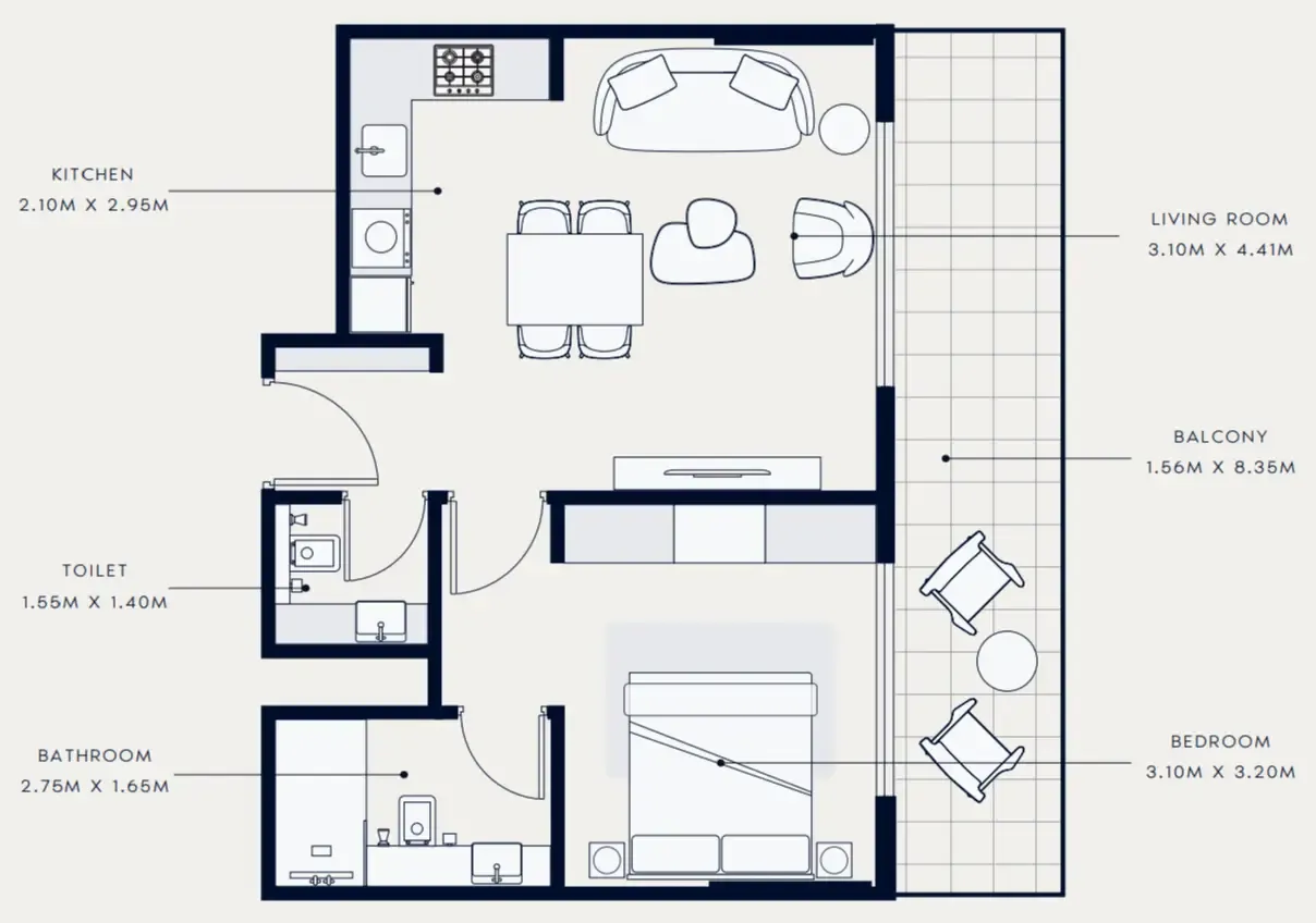Azizi Azizi Venice floor plan