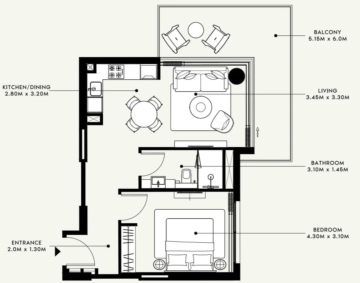 Azizi Azizi Venice floor plan