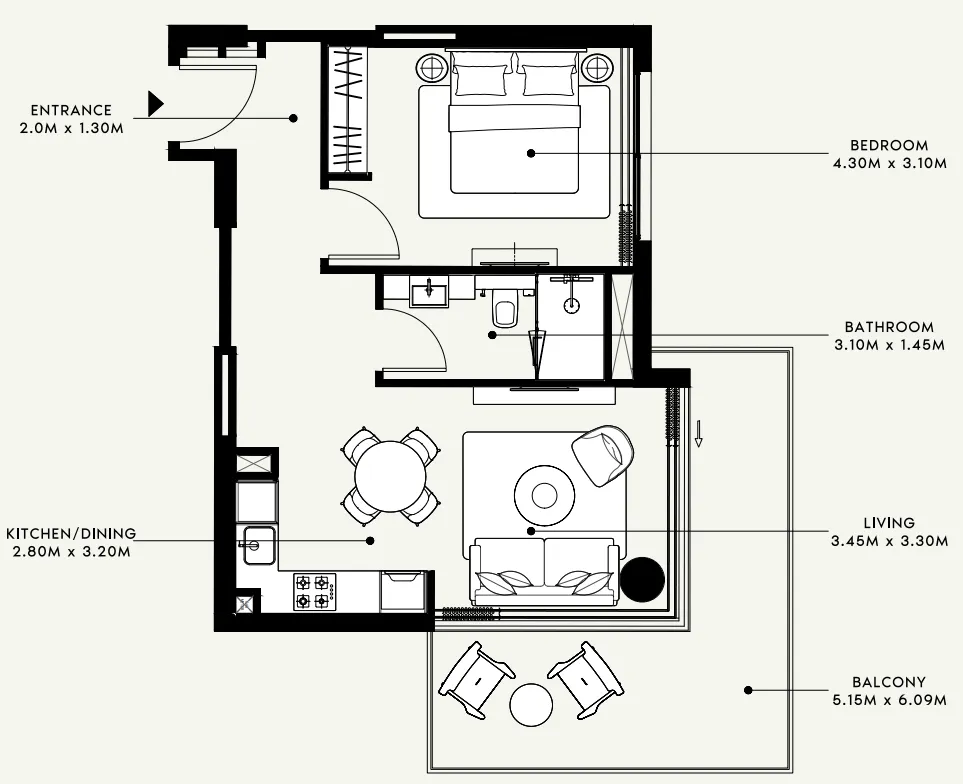 Azizi Azizi Venice floor plan