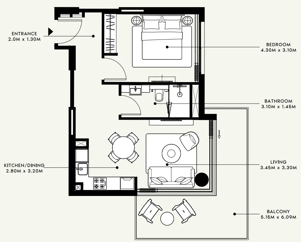 Azizi Azizi Venice floor plan