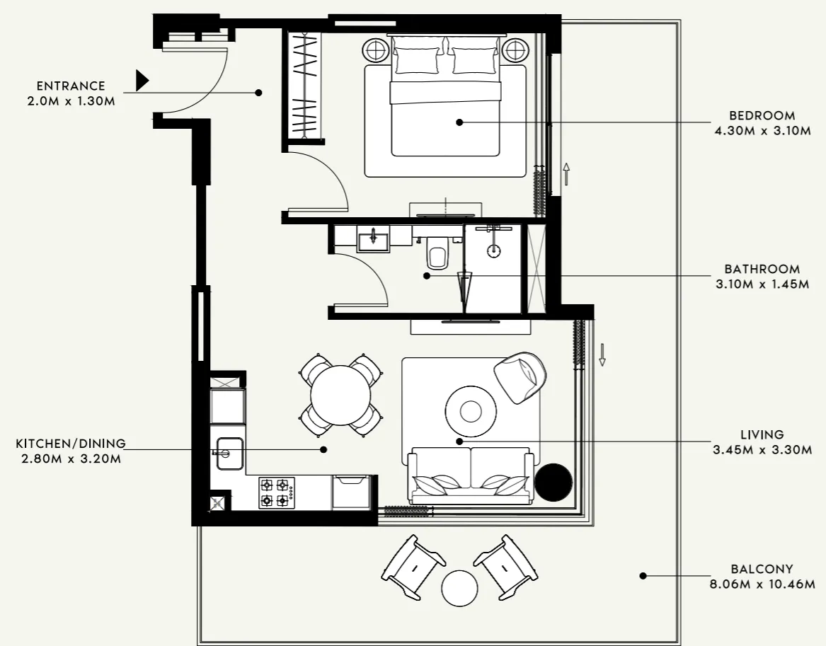 Azizi Azizi Venice floor plan