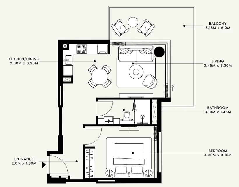 Azizi Azizi Venice floor plan