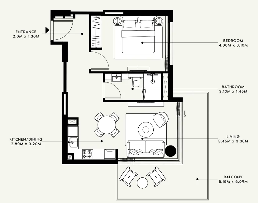 Azizi Azizi Venice floor plan