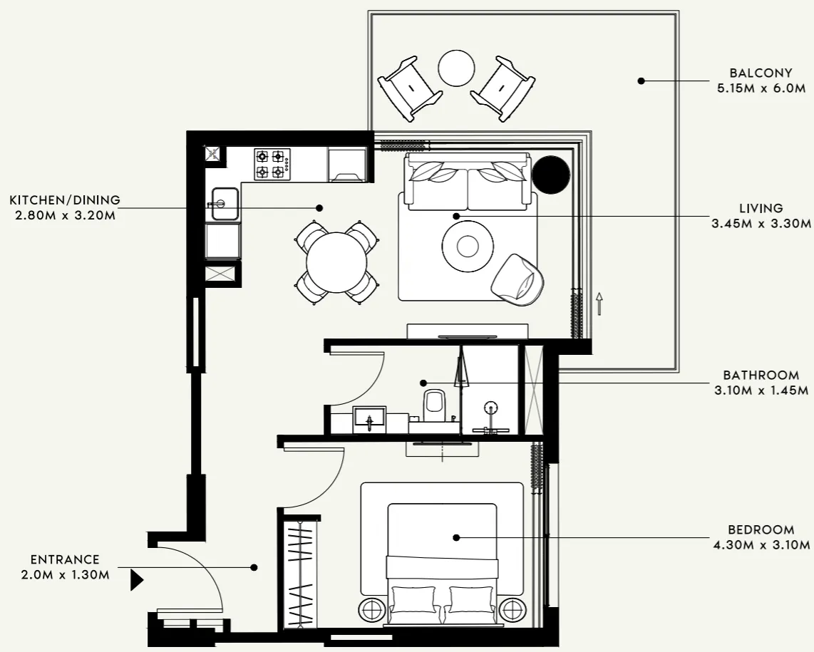 Azizi Azizi Venice floor plan