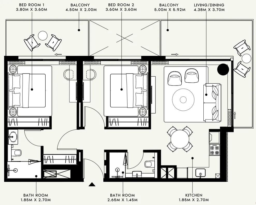 Azizi Azizi Venice floor plan