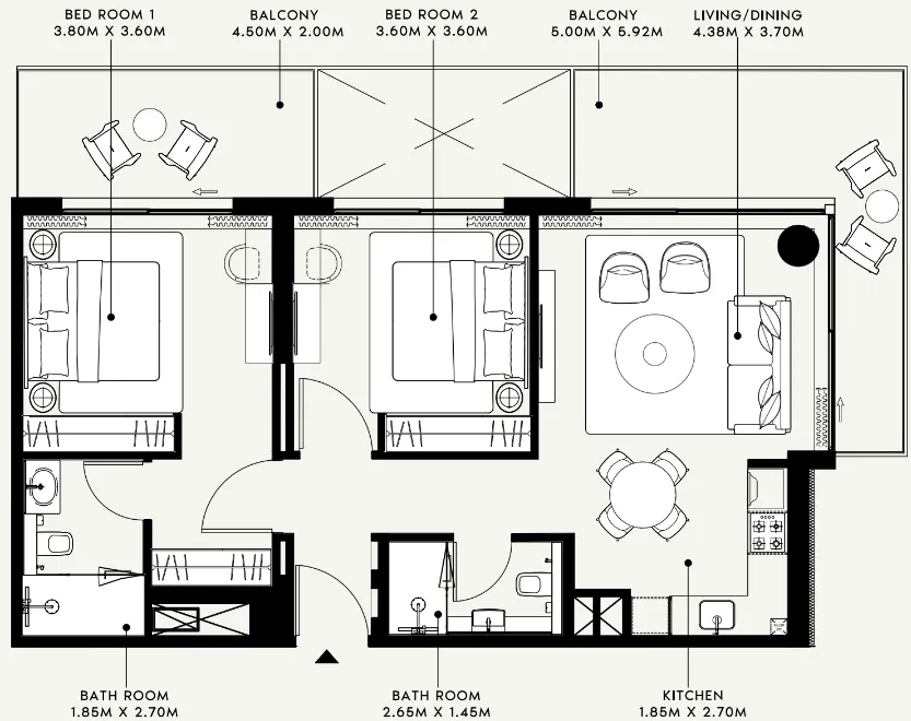 Azizi Azizi Venice floor plan