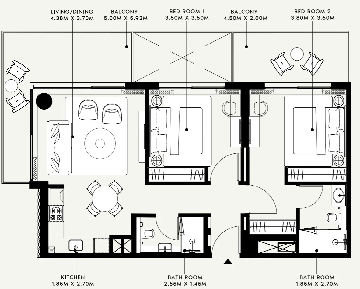 Azizi Azizi Venice floor plan