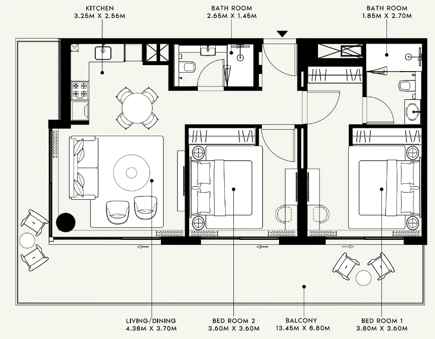 Azizi Azizi Venice floor plan
