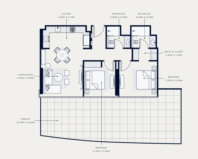 Azizi Azizi Venice floor plan