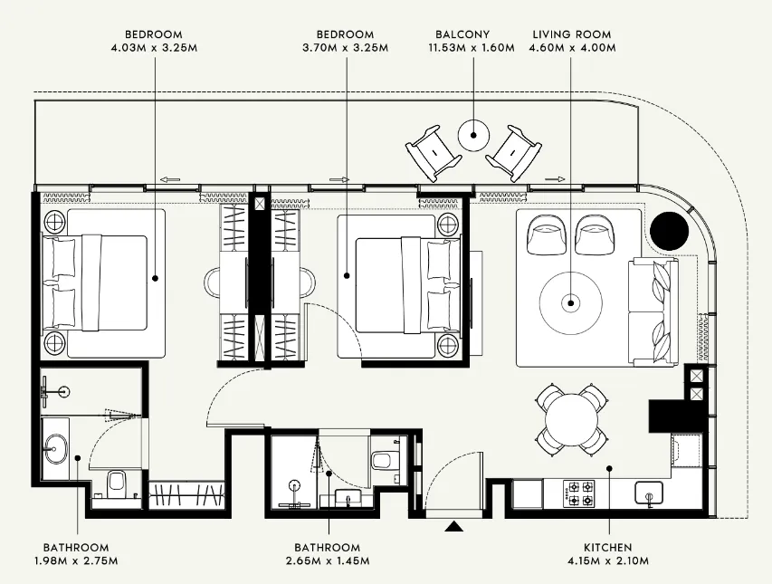 Azizi Azizi Venice floor plan