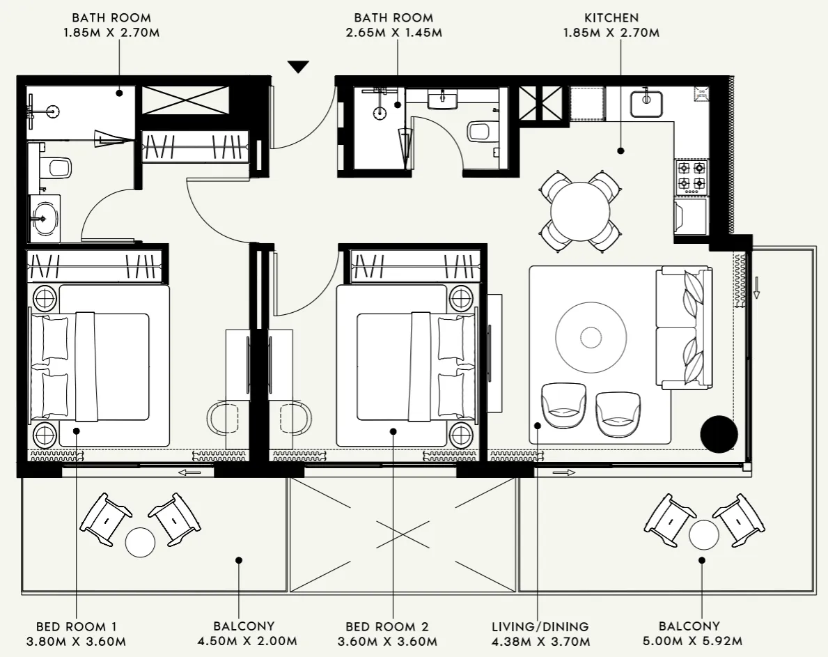 Azizi Azizi Venice floor plan