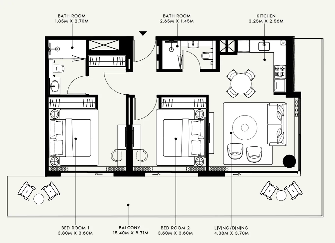 Azizi Azizi Venice floor plan
