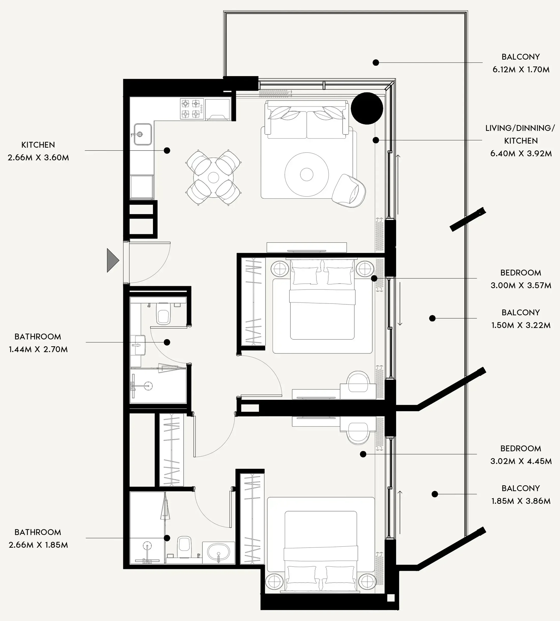 Azizi Azizi Venice floor plan