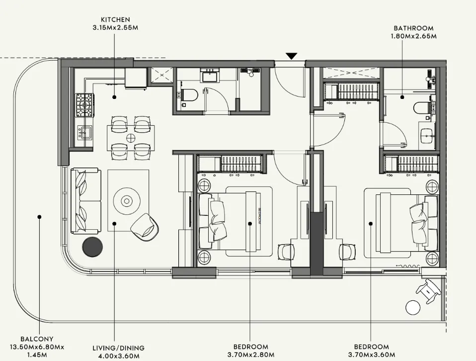 Azizi Azizi Venice floor plan