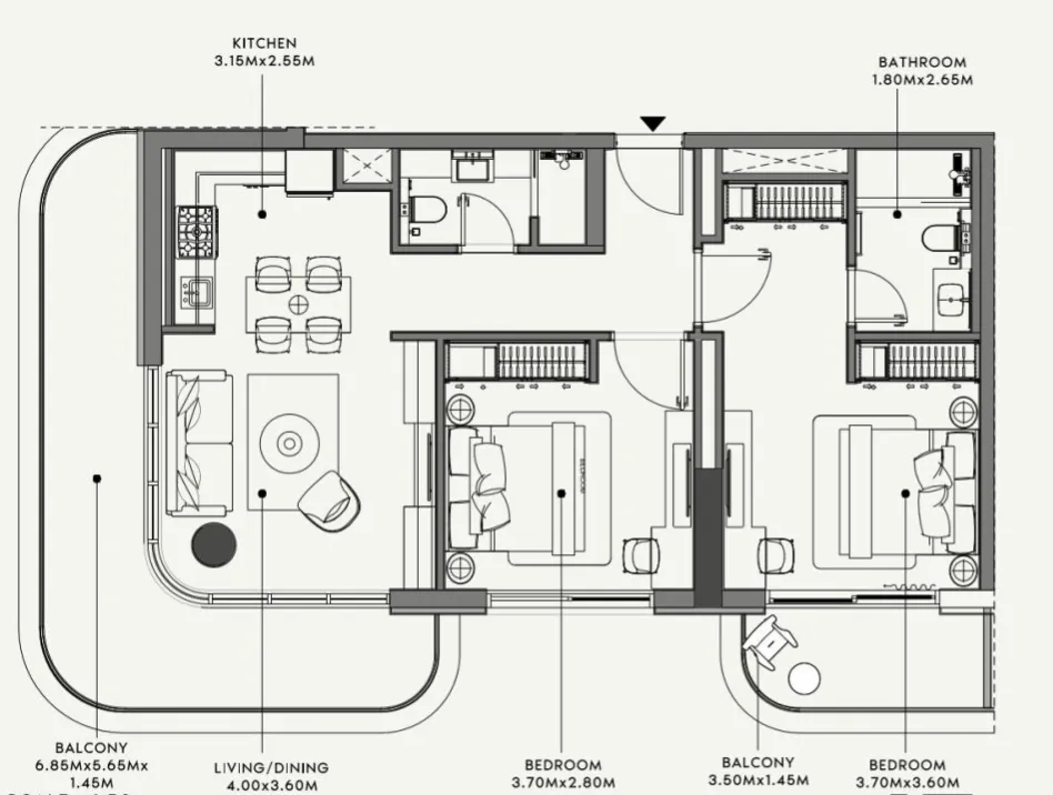 Azizi Azizi Venice floor plan