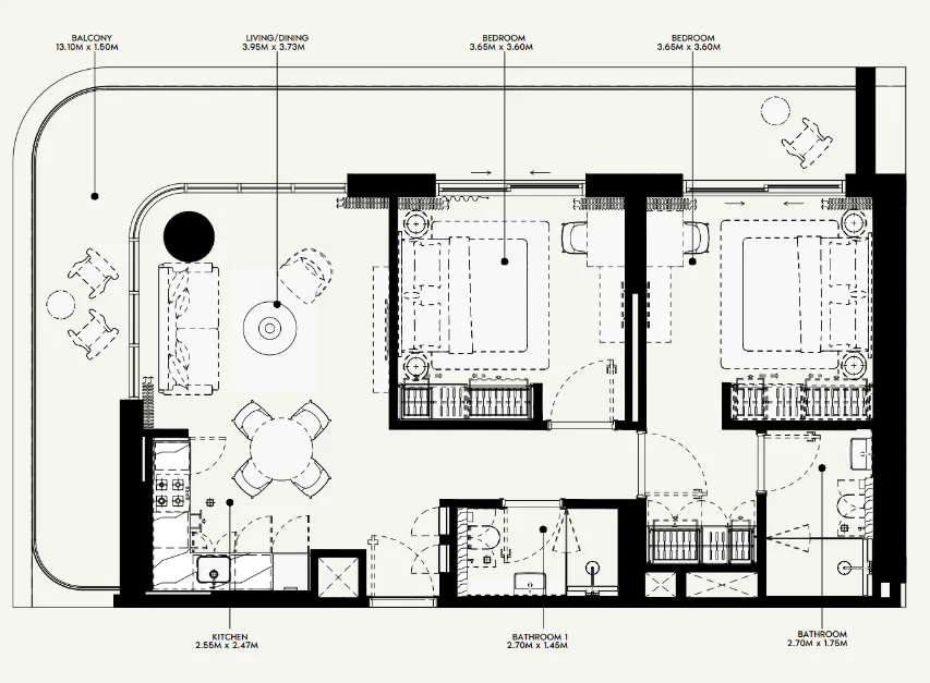 Azizi Azizi Venice floor plan