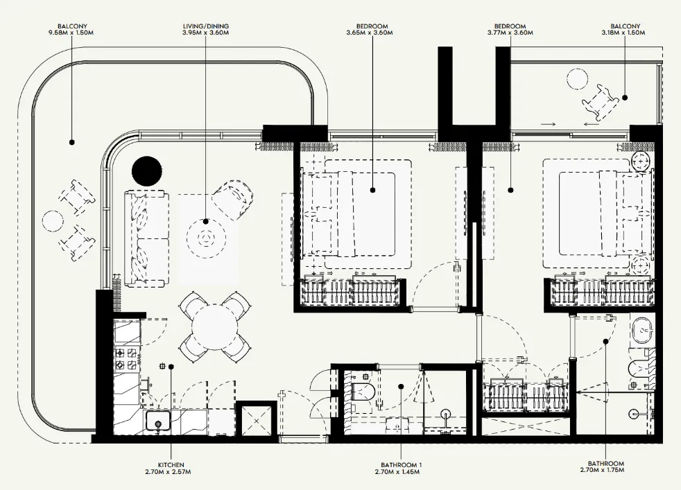 Azizi Azizi Venice floor plan