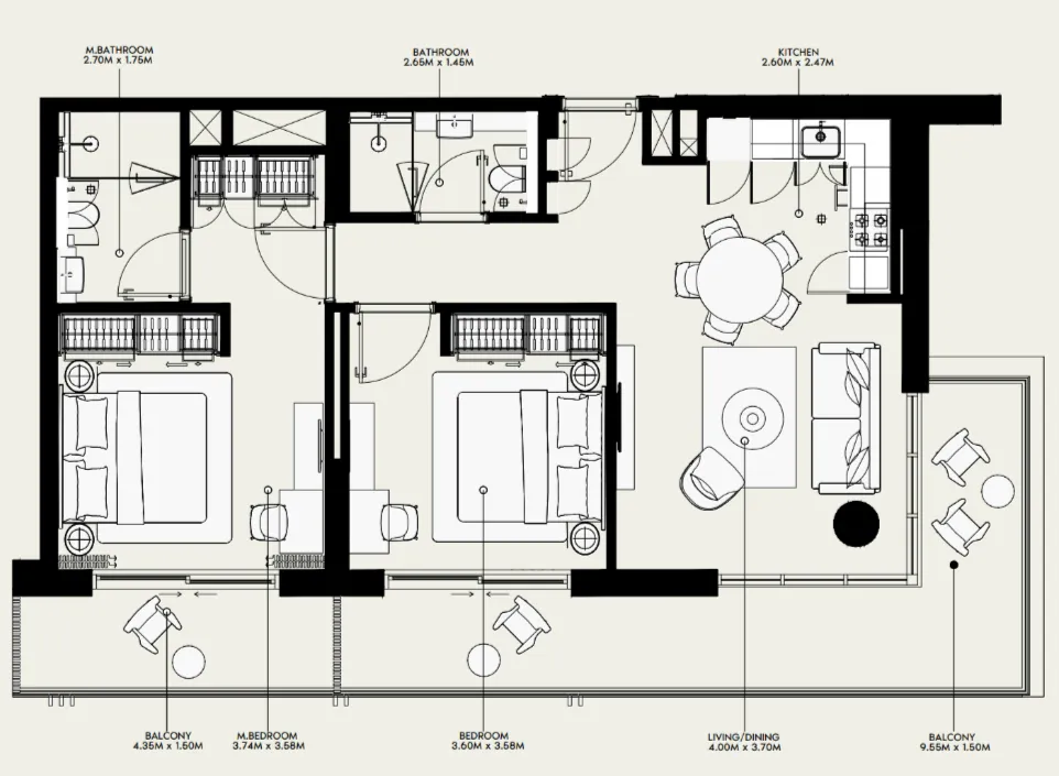 Azizi Azizi Venice floor plan