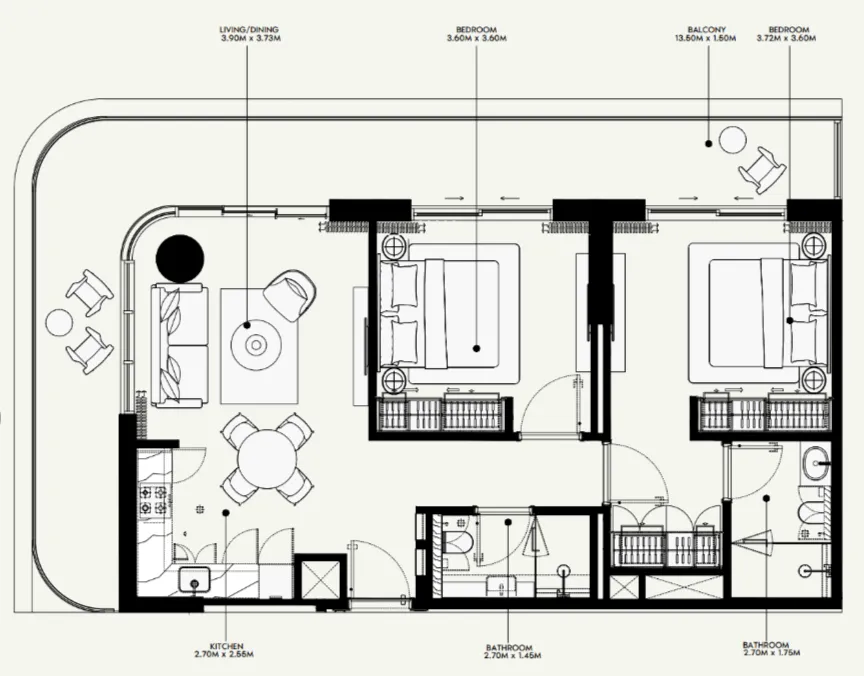 Azizi Azizi Venice floor plan