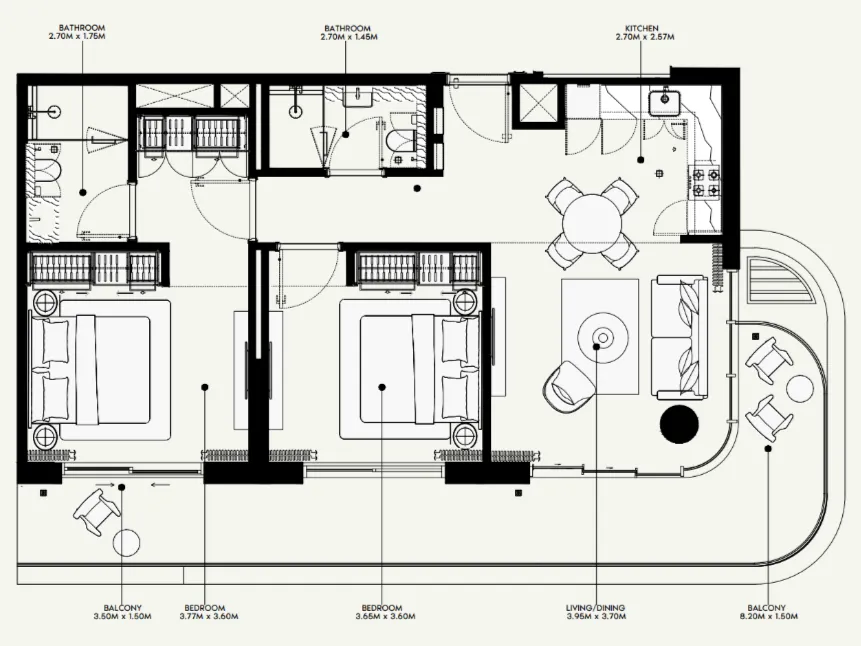 Azizi Azizi Venice floor plan