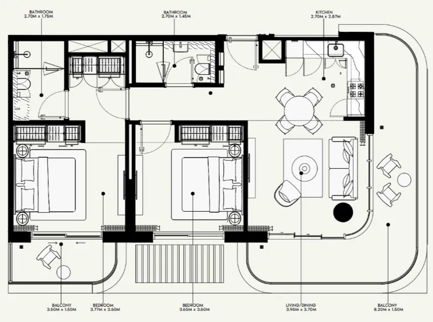 Azizi Azizi Venice floor plan