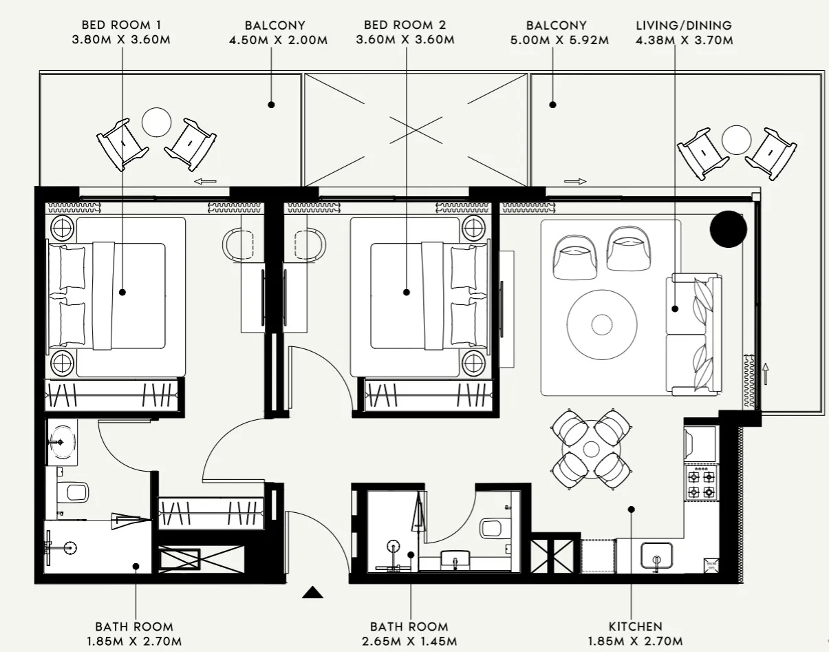 Azizi Azizi Venice floor plan