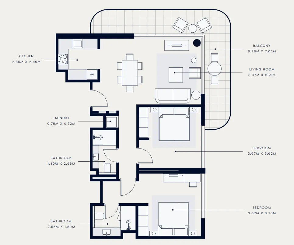 Azizi Azizi Venice floor plan