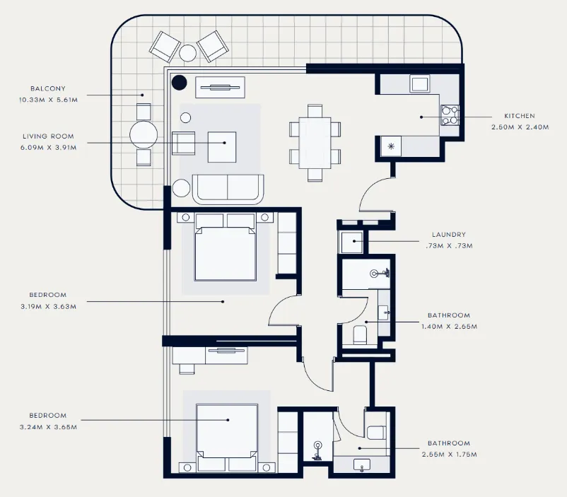 Azizi Azizi Venice floor plan