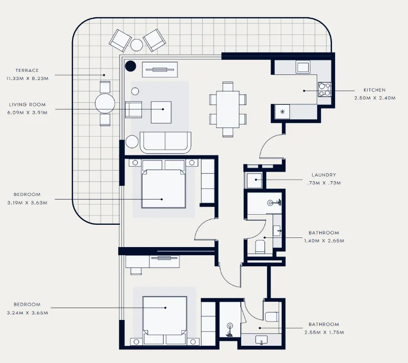 Azizi Azizi Venice floor plan