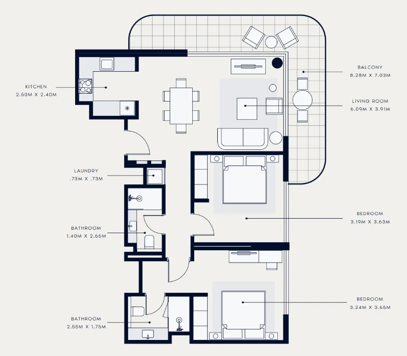 Azizi Azizi Venice floor plan