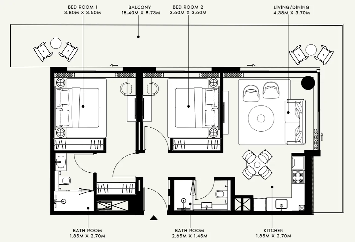 Azizi Azizi Venice floor plan