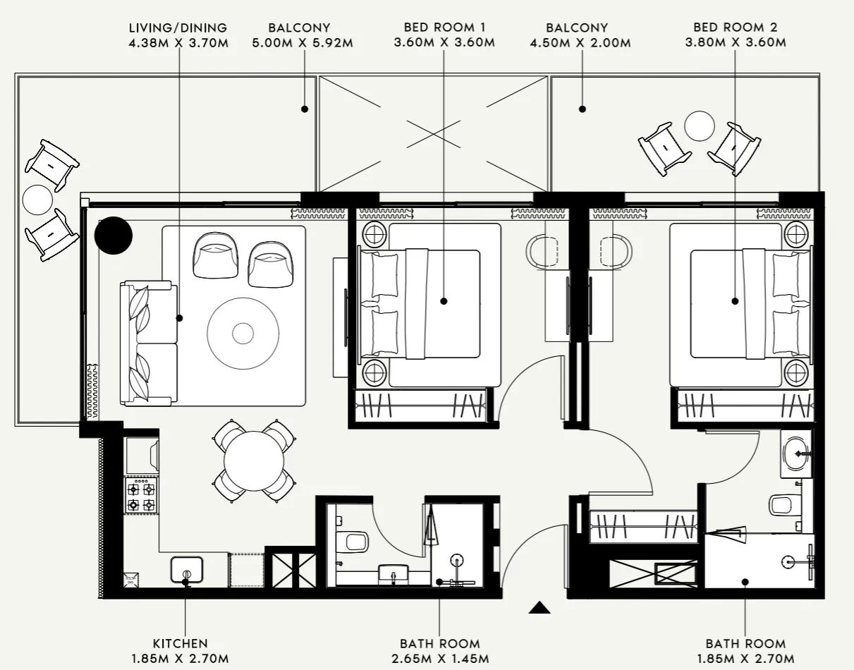 Azizi Azizi Venice floor plan