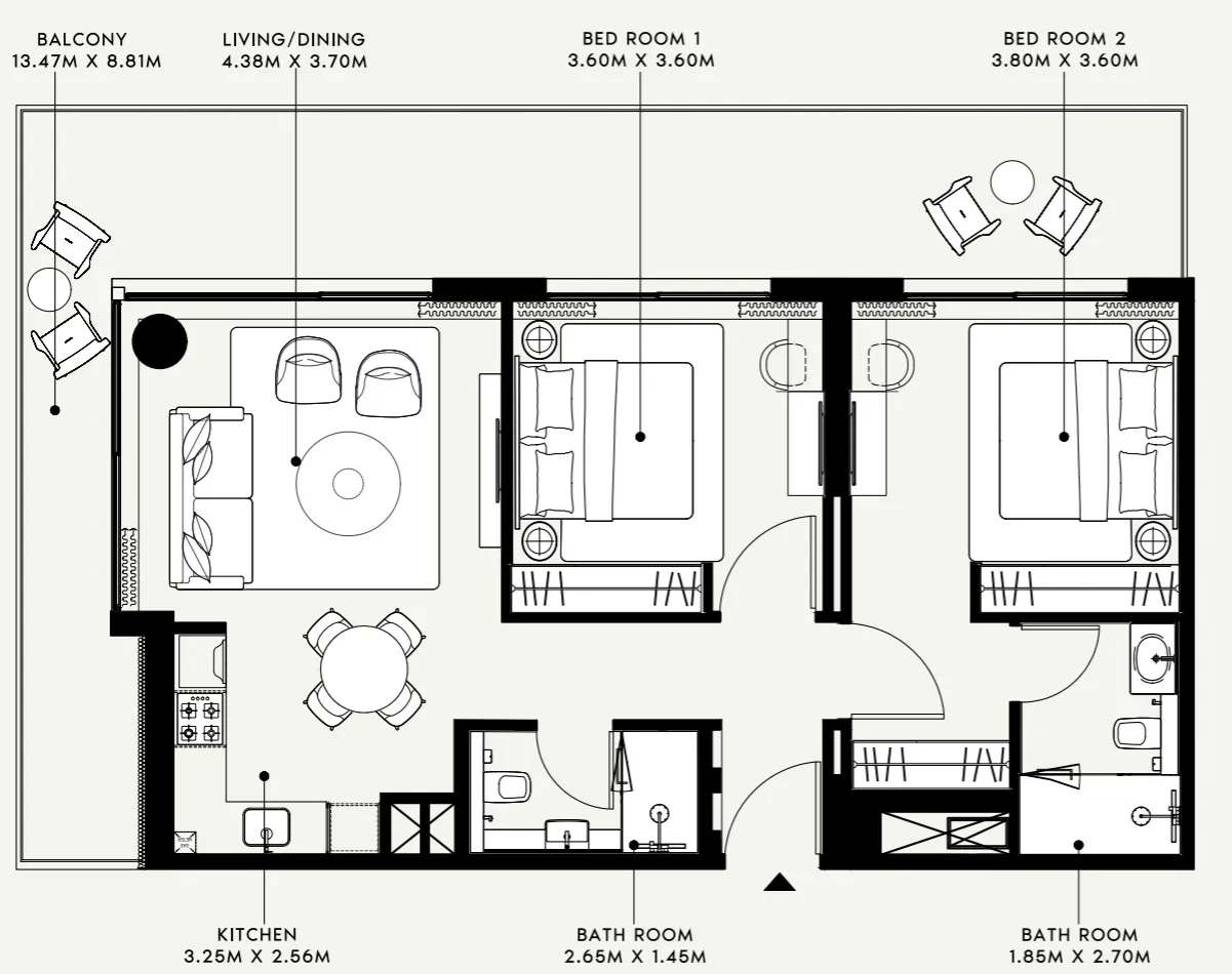 Azizi Azizi Venice floor plan