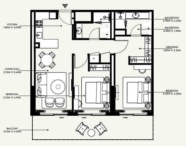 Azizi Azizi Venice floor plan