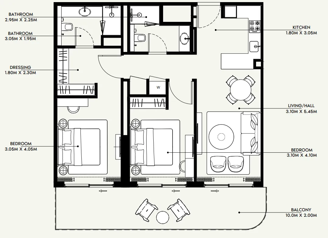 Azizi Azizi Venice floor plan