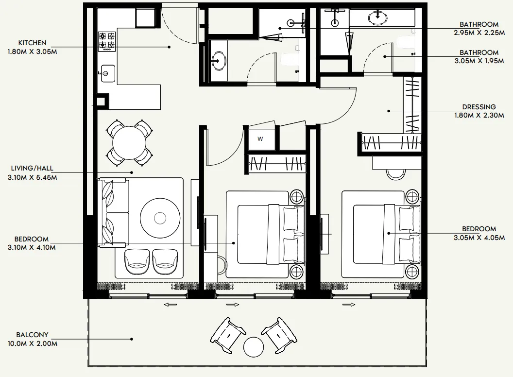 Azizi Azizi Venice floor plan