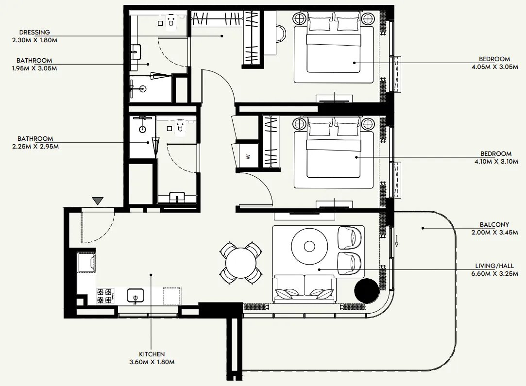 Azizi Azizi Venice floor plan