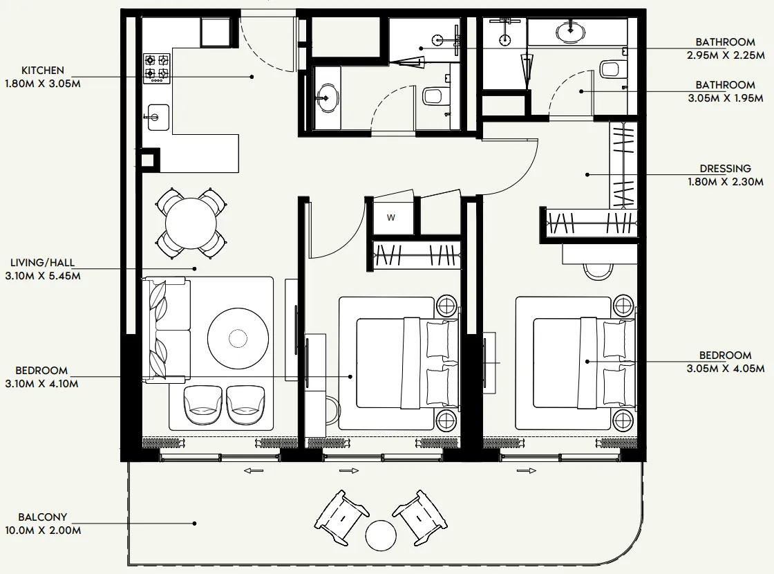 Azizi Azizi Venice floor plan