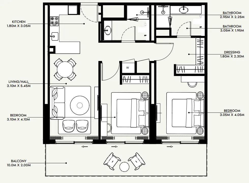 Azizi Azizi Venice floor plan