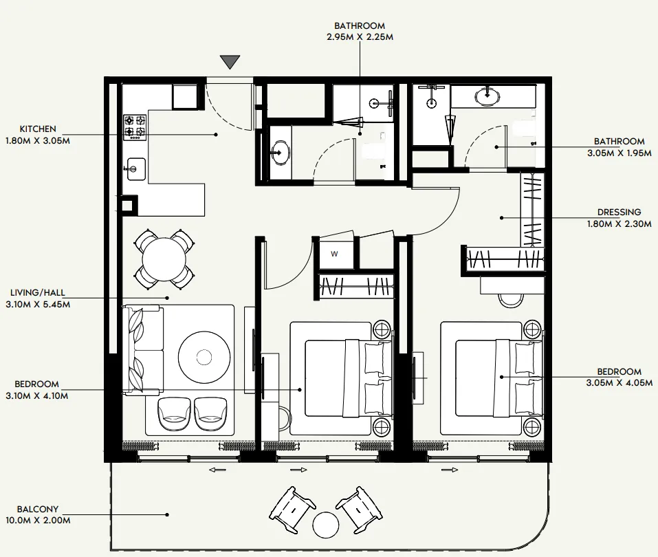 Azizi Azizi Venice floor plan