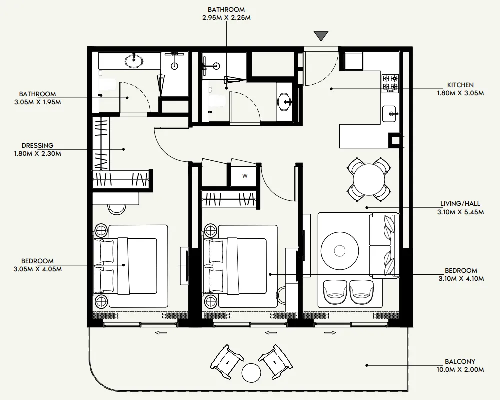 Azizi Azizi Venice floor plan